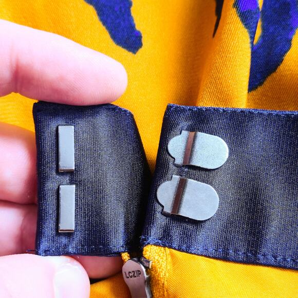 3.1 Phillip Lim x Target Skirt Abstract Leopard Yellow Sz 12 Artful Statement - Picture 3 of 6